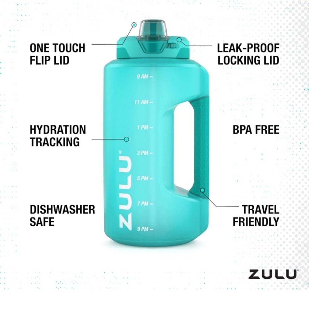 Zulu Goals 64oz Half Gallon Plastic Jug